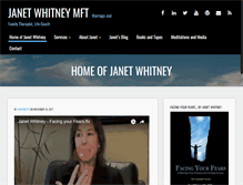 Tablet Screenshot of janetwhitneymft.com